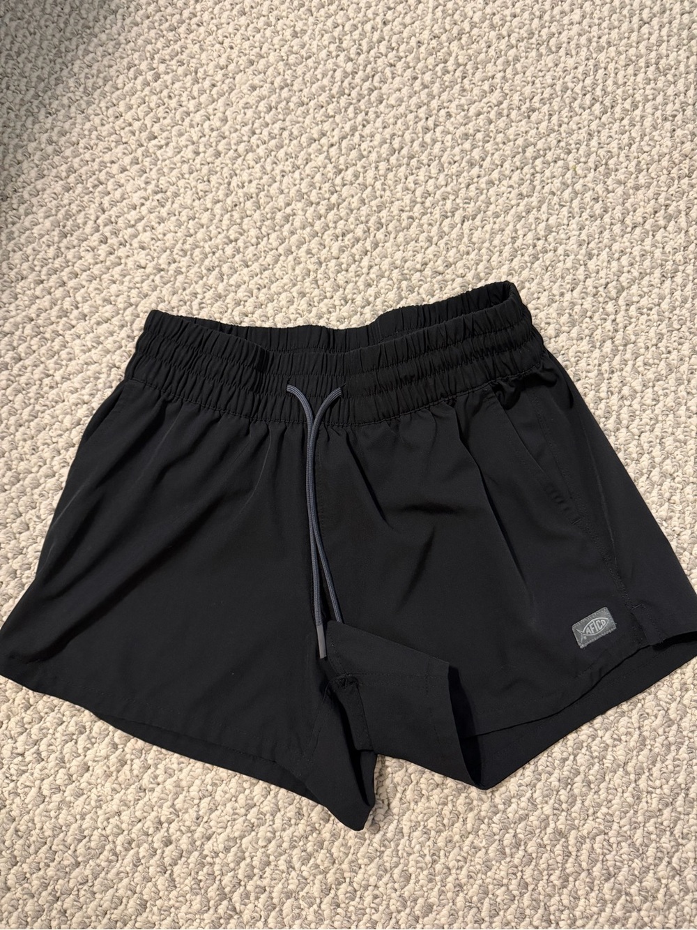 Black Women’s Athletic Shorts - AFTCO